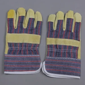 Welding Gloves - Heat Resistant Leather and Fireproof Stitching for Fireplace Fire Pit Wood Stove BBQ
