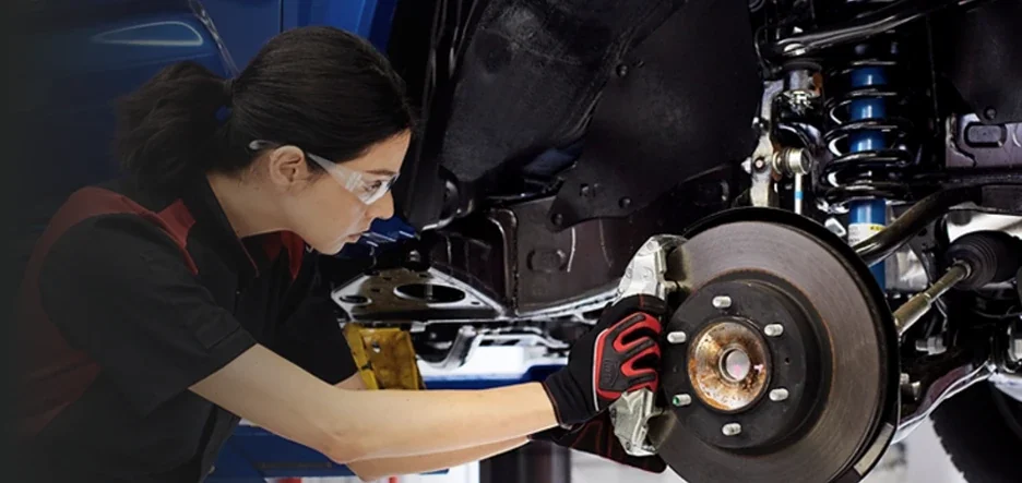 Wear welding gloves to protect against friction