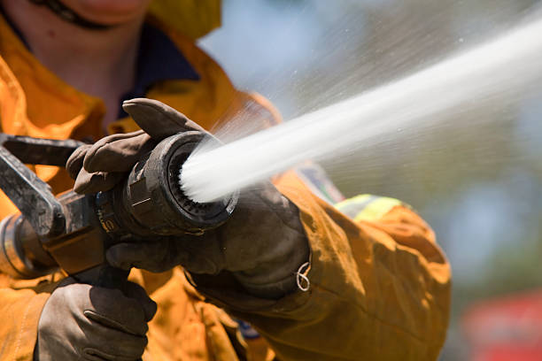 Using welding gloves for firefighting work