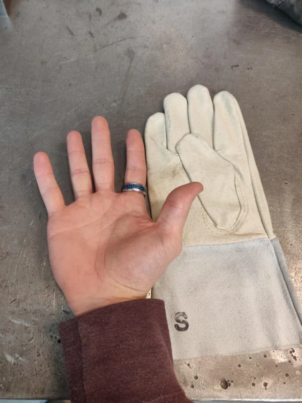 Suitable welding gloves