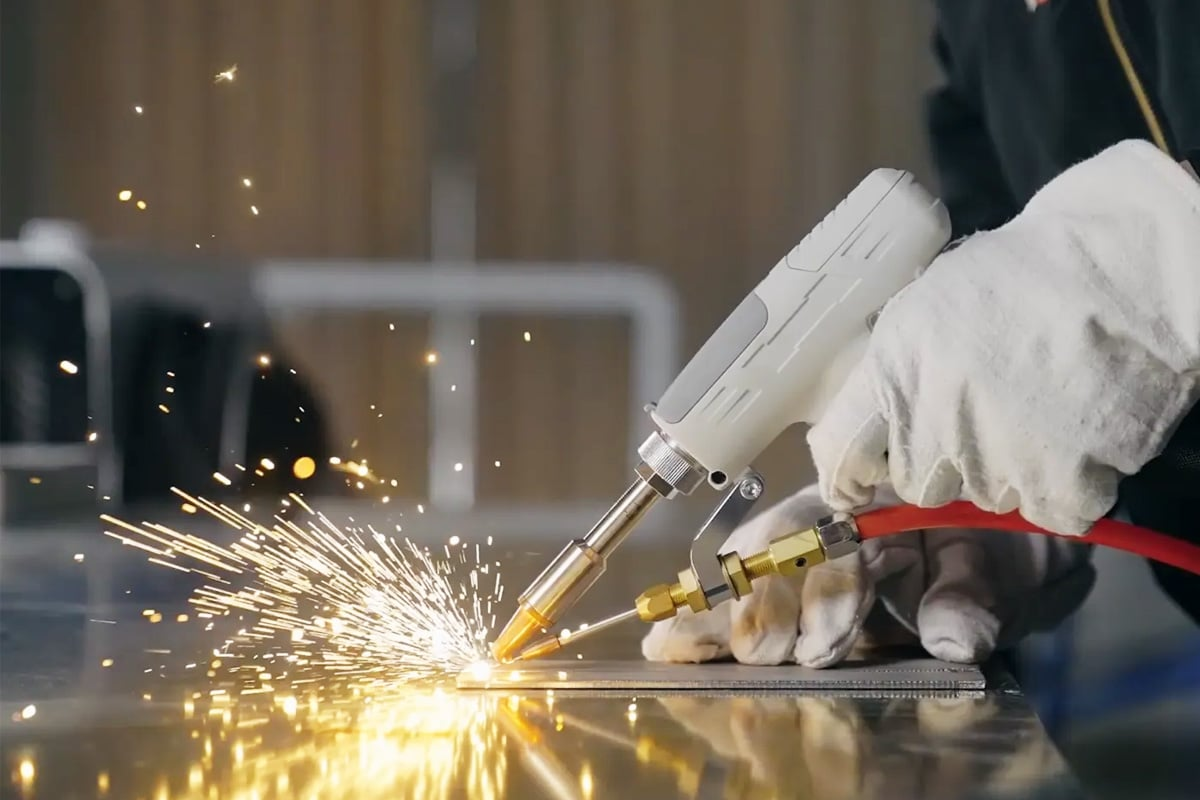 Welding gloves can protect your hands.
