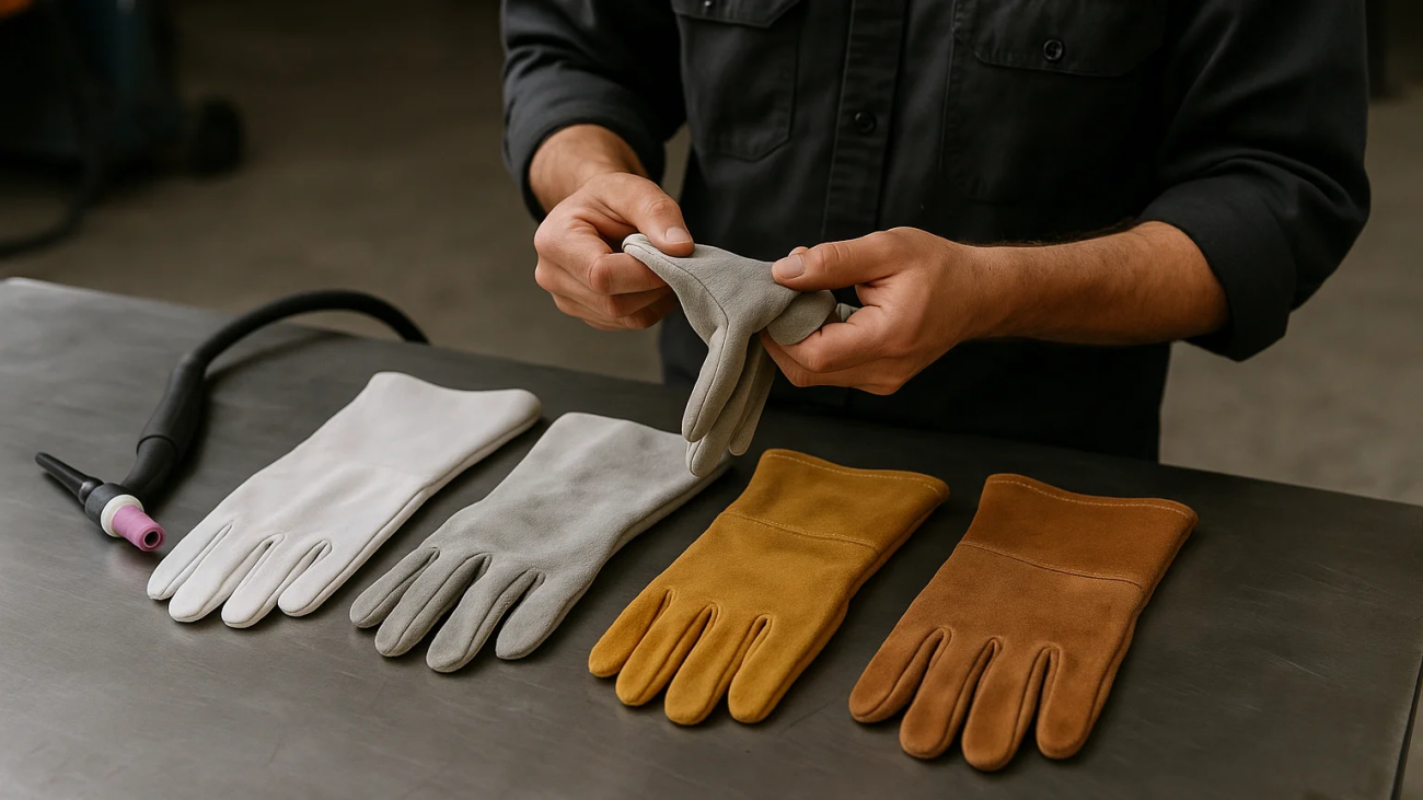 Welding gloves are essential for makers