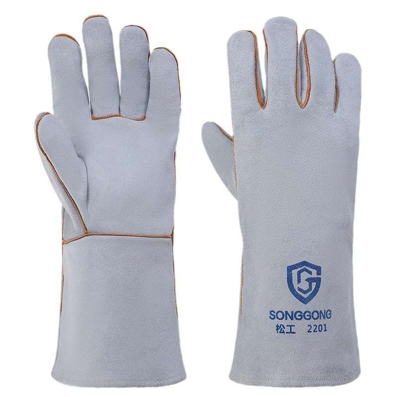 14-Inch Full Cowhide Reinforced Welding Gloves