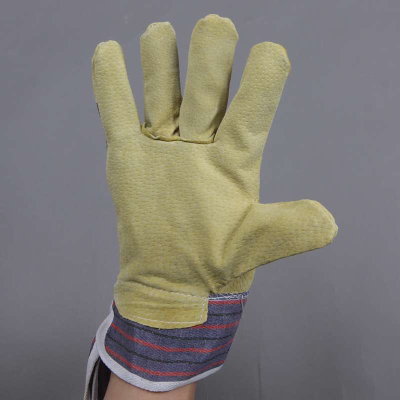 Welding Protective Leather Gloves - Yellow
